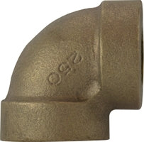 43110 by Midland | Extra Heavy | 2-1/2" Female Pipe x 2-1/2" Female Pipe | 90° Elbow | Bronze