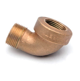 43167 by Midland | Extra Heavy Fitting | 1-1/2" Male Pipe x 1-1/2" Female Pipe | 90° Elbow | Bronze