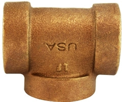43276 by Midland | Extra Heavy Reducing Fitting | 1/2" Female Pipe x 1/2" Female Pipe x 1/4" Female Pipe | Tee | Bronze