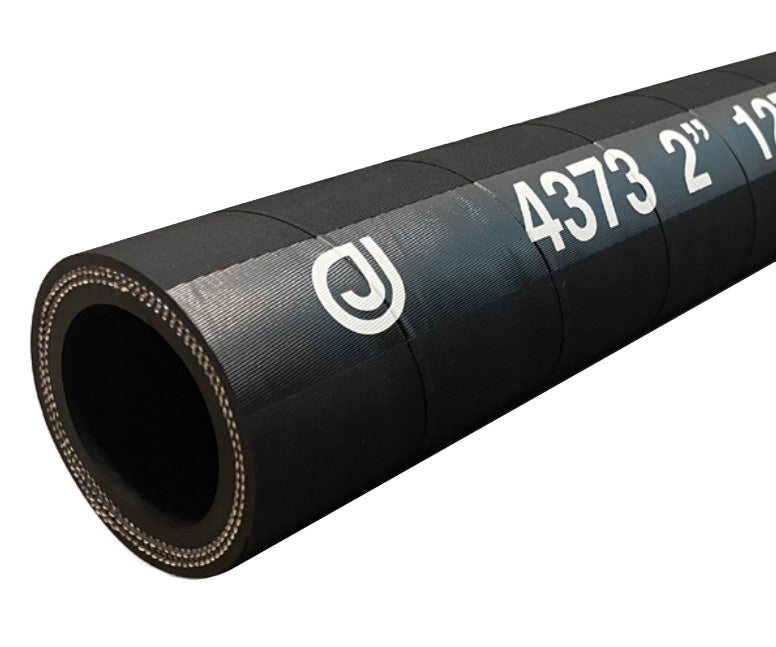 4373-0200-100 by Jason Industrial | 4373 Series | Textile Concrete Placement Hose | NR/SBR | 2" ID | 2.83" OD | 1275 PSI | Black | 100ft