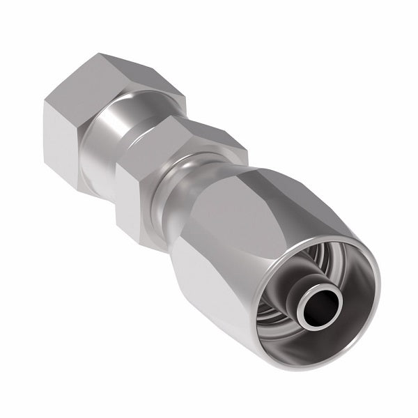 4411-10-8S Aeroquip by Danfoss | Female 37° JIC Swivel 100R5 Reusable Hose Fitting (3 Piece) | -10 Female 37° JIC Swivel x -08 Reusable Hose End | Steel