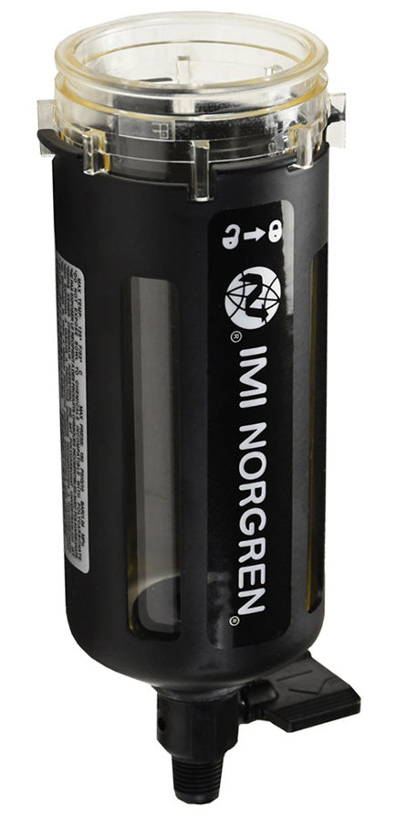 4425-50RF by Dixon Valve | Series 1 | Filter Bowl | Transparent Bowl with Manual Drain, 1/4 Turn | Used On F73 Series 1 Filters