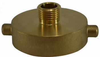 444011 (444-011) by Midland | Fire Hose Fitting | Hydrant Adapter | 1-1/2" Female NST x 3/4" Male GHT | Straight | Brass