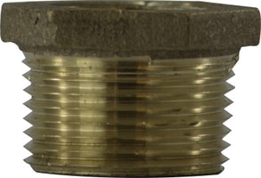 44515LF by Midland | Lead Free Hex Bushing | 1-1/4" Female Pipe x 3/8" Male Pipe | Straight | Bronze