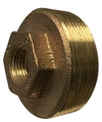 44513FLF by Midland | Lead Free Hex Flush Bushing | 1" Female Pipe x 3/4" Male Pipe | Straight | Bronze