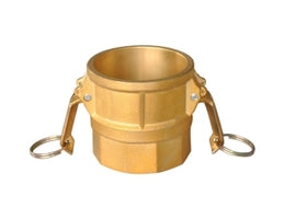 44943 (44-943) by Midland | Cam and Groove (Lite Pattern) | Type D | 1-1/4" Female Coupler x 1-1/4" Female NPT | Straight | Brass