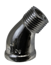 45200 by Midland | 1/8" Male Pipe x 1/8" Female Pipe | 45° Elbow | Chrome Plated Bronze