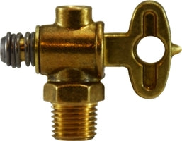 46067 (46-067) by Midland | Drain Cock Fitting | Trunk Drain (125 PSIG) | 1/8" Male Pipe | Straight | Brass