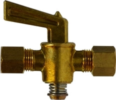 46141 (46-141) by Midland | Shut-Off Cock Fitting | 5/16" Compression x 5/16" Compression | Straight | Brass