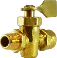 46402M (46-402M) by Midland | Specialty Valve Fitting | Solid Bottom Fuel Valve | 3/8" Male Pipe x 3/8" Female Pipe | Straight | Brass