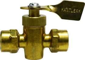 46411 (46-411) by Midland | Specialty Valve Fitting | Solid Bottom Valve (#M-72-SBV) | 1/4" Female Pipe x 1/4" Female Pipe | Straight | Brass