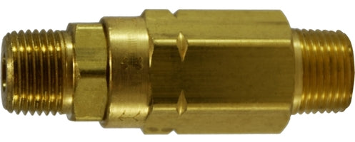 46519 (46-519) by Midland | High Pressure Check Valve (3000 PSI) | 3/8" Male Pipe x 3/8" Male Pipe | Straight | Brass