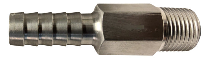 46533A (46-533A) by Midland | Marine Fitting | Anti-Siphon Valve | 1/2" Hose Barb x 3/8" Male NPT | Straight | Aluminum