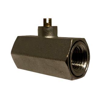 46937LS (46-937LS) by Midland | Mini Ball Valve | Screwdriver Handle (Viton Seals) | 1/2" Female NPT x 1/2" Female NPT | Straight | Chrome Plated Brass