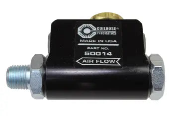 50014 by Coilhose | 1/4" High Capacity In-Line Lubricator | Anodized Aluminum | 7.5 cc Capacity
