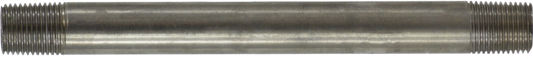 49012 by Midland | Schedule 40 Welded Nipple | 1/8" Diameter x 7" Length | Straight | 316 Stainless Steel