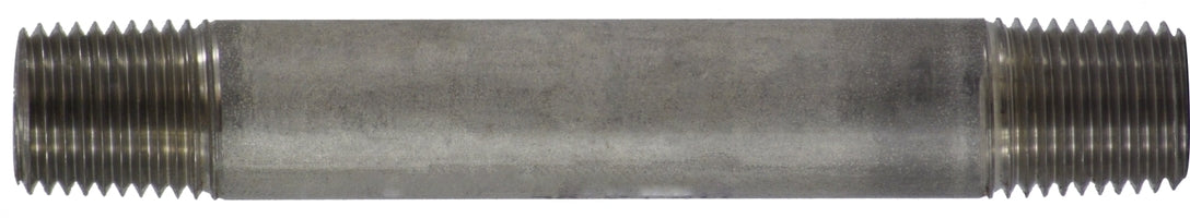 49031 (49-031) by Midland | Schedule 40 Welded Nipple | 1/4" Diameter x 7" Length | Straight | 316 Stainless Steel