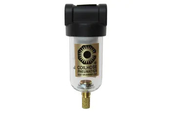 MC2 by Coilhose | 1/4" Miniature Series Coalescing Filter | 0.3 Micron Element | 150 PSI | Zinc Die Cast