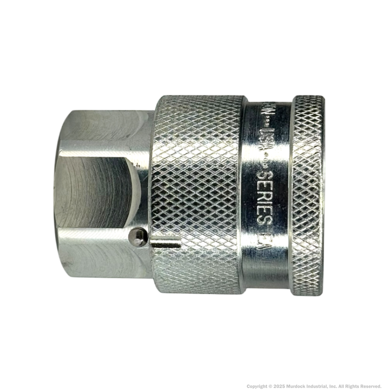 4EAF3 by Dixon Valve | Hydraulic Quick Disconnect Coupling | EA-Series | 3/8" Female NPTF x 1/2" Water-Blast Interchange | Socket | Nitrile Seal | Steel