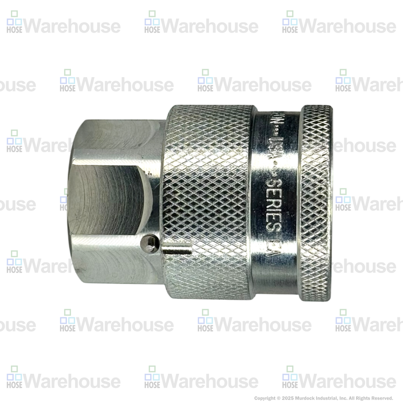 4EAF4 by Dixon Valve | Hydraulic Quick Disconnect Coupling | EA-Series | 1/2" Female NPTF x 1/2" Water-Blast Interchange | Socket | Nitrile Seal | Steel