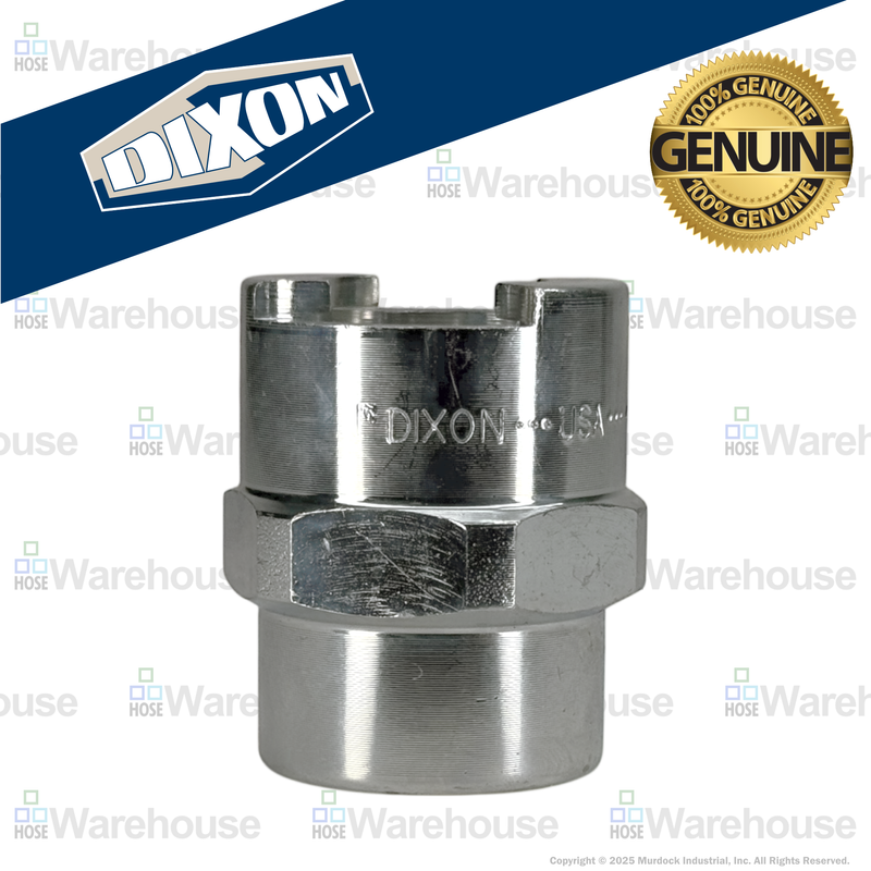 4NF6 by Dixon Valve | Pneumatic Quick Disconnect Coupling | Dix-Lock® N-Series | 3/4" Female NPTF x 1/2" Body Size | Socket | Nitrile Seal | Steel