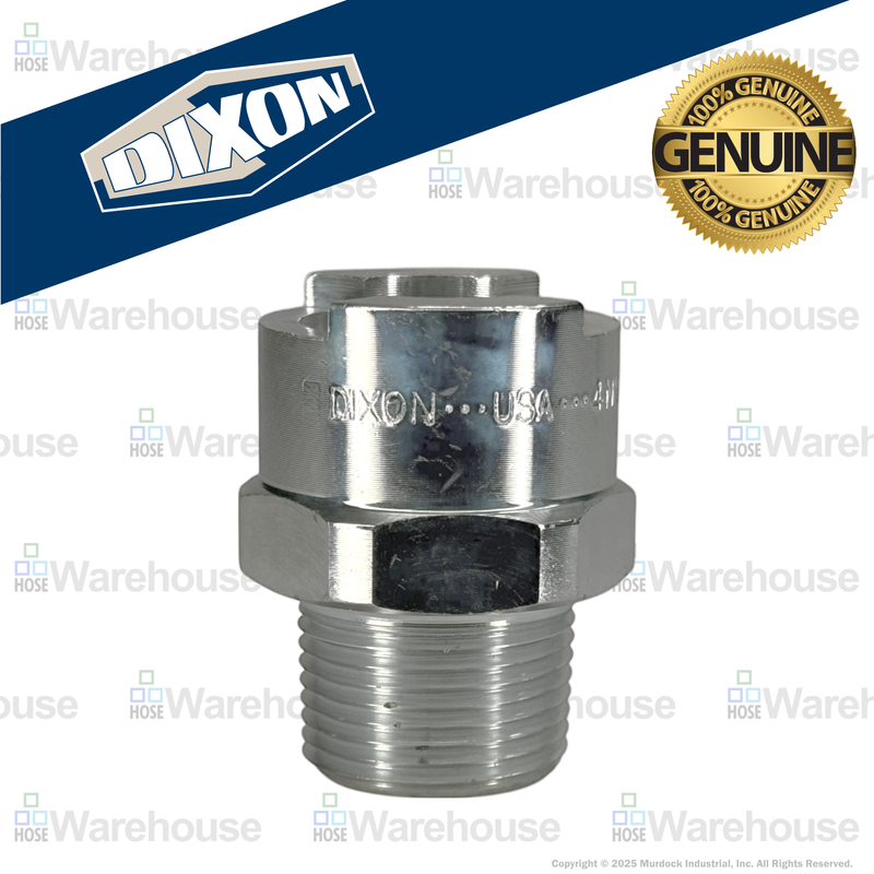 4NM6 by Dixon Valve | Pneumatic Quick Disconnect Coupling | Dix-Lock® N-Series | 3/4" Male NPTF x 1/2" Body Size | Socket | Nitrile Seal | Steel