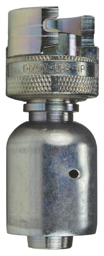 4PS4-WF by Dixon Valve | Pneumatic Quick Disconnect Coupling | Dual-Lock P-Series | Hose Barb | 1/2" Hose ID x 1/2" Body Size | Socket with Ferrule | Nitrile Seal | Steel
