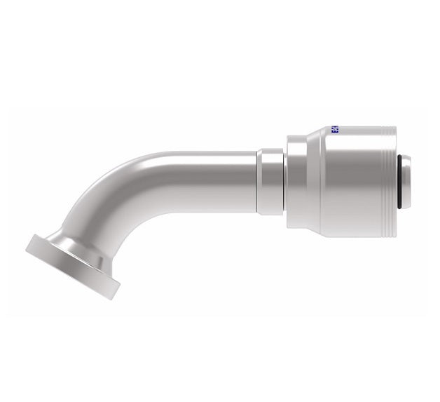 4S20FHG16 Aeroquip by Danfoss | 4 Wire 4S SAE Code 62 Flange 60° Elbow (FHG) Crimp Fitting | -20 Code 62 Flange x -16 Hose Barb | Steel