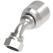 4S12FRA12 Aeroquip by Danfoss | 4 Wire Female ORS Swivel 45° Elbow (FRA) Crimp Fitting | -12 Female O-Ring Face Seal Swivel x -12 Hose Barb | Steel