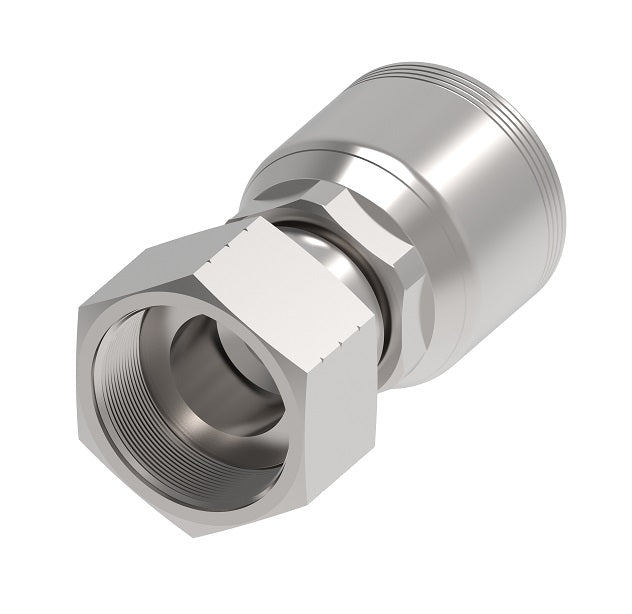 4S20FR20 Aeroquip by Danfoss | 4 Wire 4S Female ORS Swivel (FR) Crimp Fitting | -20 Female O-Ring Face Seal Swivel x-20 Hose Barb | Steel
