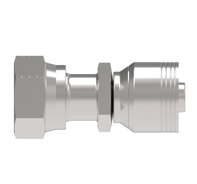 4S12FR16 Aeroquip by Danfoss | 4 Wire 4S Female ORS Swivel (FR) Crimp Fitting | -12 Female O-Ring Face Seal Swivel x-16 Hose Barb | Steel