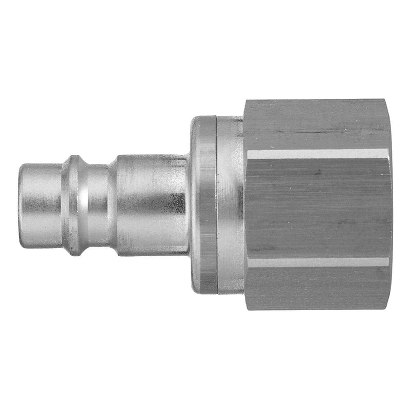 9286 25 17 by Parker | Legris Plug Quick Disconnect | 3/8" Female BSPP Thread | 22 mm Hex | 43 mm Length | Nickel-Plated Brass