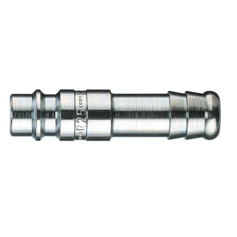 9085 25 10 by Parker | Legris Plug Quick Disconnect | 10 mm Hose Barb | 48 mm Length | Straight | Zinc-Plated Steel | Pack of 5