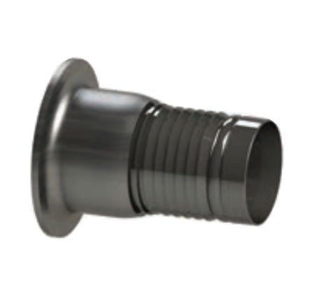 50107 (30TBC50CS) PROGRIP™ by PT-Coupling | Type TBC50 | C50 External Crimp Fitting | 3" Turn Back Crimp Hose Shank for Lap Joint Flange | Carbon Steel