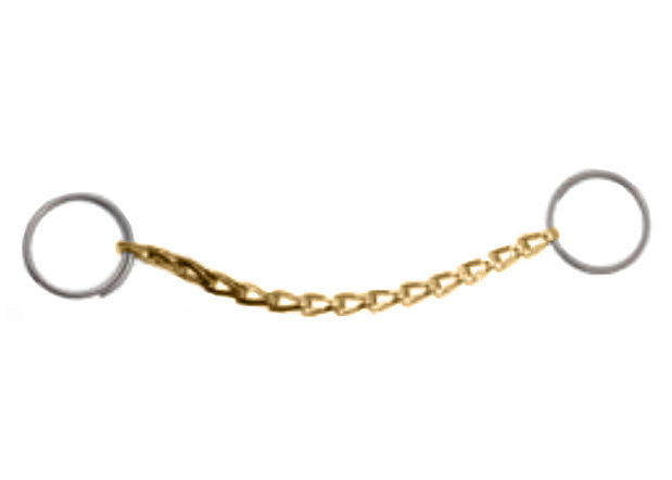 5105592A (C52 Brass) by PT-Coupling | Security Chain For Dust Caps & Dust Plugs | 12" Length | Brass Chain with Rings