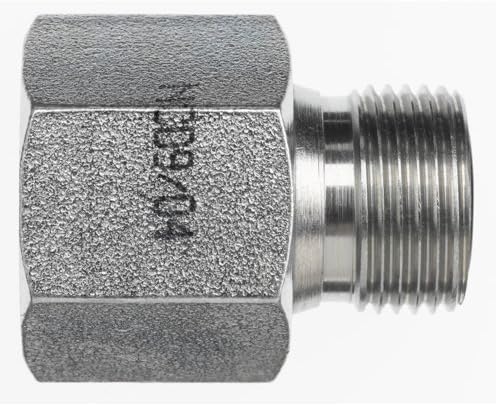 FS2406-12-10 by Brennan Inc. | -12 Female Face Seal x -10 Male Face Seal | Straight | Tube End Reducer | Steel