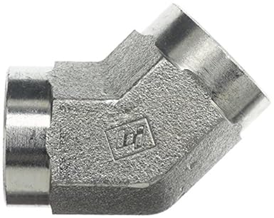 5505-06-06-FG by Brennan Inc. | -06 Female Pipe x -06 Female Pipe | 45° Elbow | Forged Steel