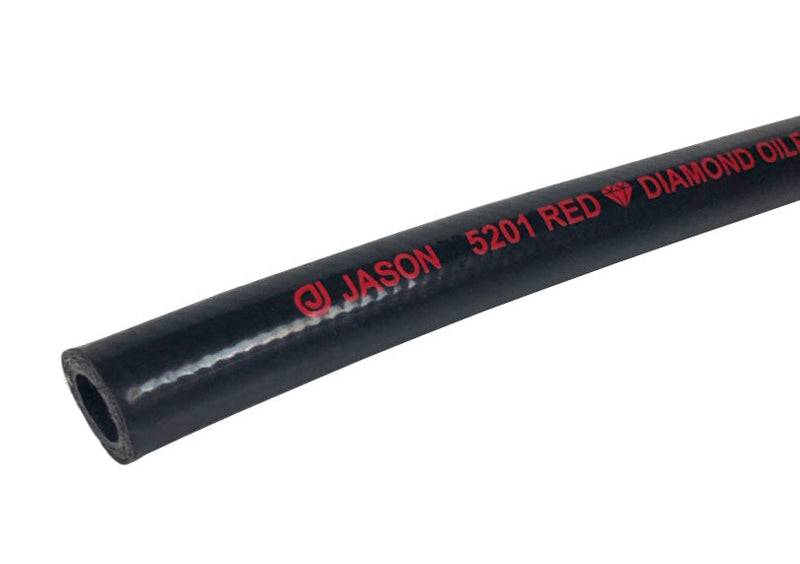 5201-08-500 by Jason Industrial | 5201 Series | Red Diamond Oil Field Special 5K Hose | 1/2" ID | 0.80" OD | 5000 PSI | Black | 500ft