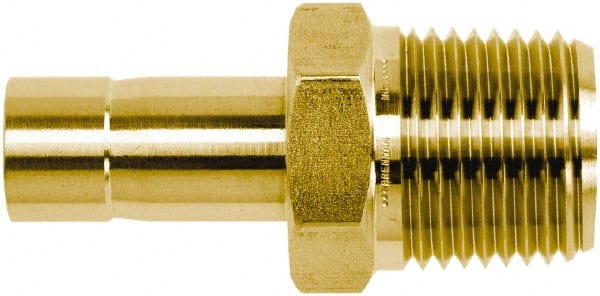 N2428-04-02-B by Brennan Inc. | -04 Stand Pipe x -02 Male NPT | Straight | Brass