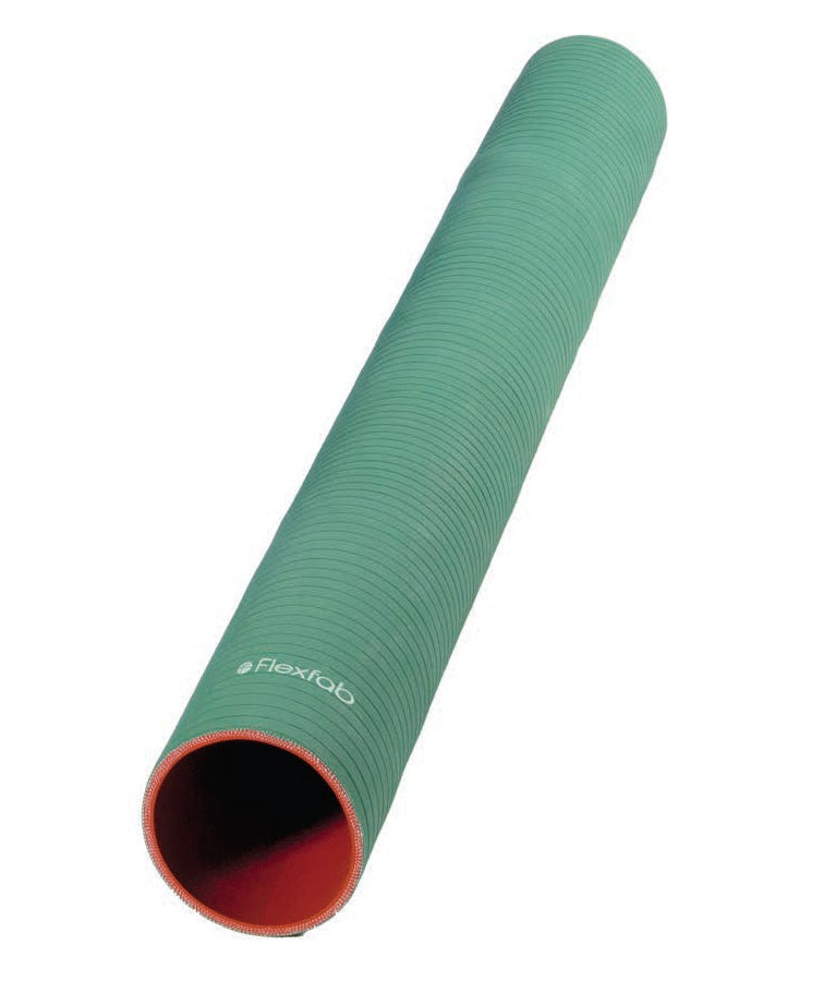 5500-338 by FlexFab | Series 5500 | 3-ply Coolant Hose | 3.38" ID | 3.70" OD | Green | 3ft Length