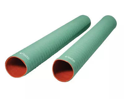 5508-225X12 by FlexFab | Series 5508 | 2-ply Wire Reinforced Coolant Hose | 2.25" x 2.67" OD | Green | 12ft Length