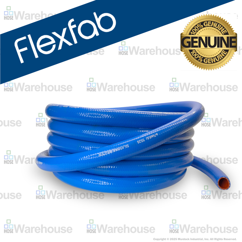 5526-050x50 by FlexFab | Series 5526 | 1-ply Standard Heater Hose | 0.50" ID | 0.83" OD | Blue | 50ft Boxes
