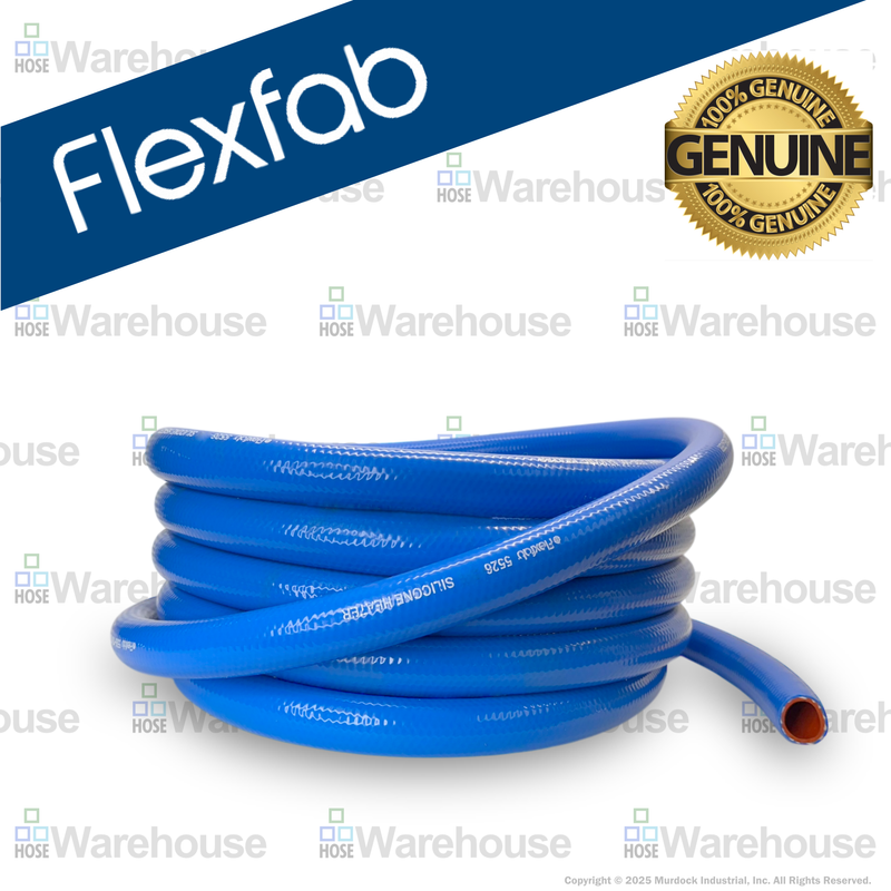 5526-087x50 by FlexFab | Series 5526 | 1-ply Standard Heater Hose | 0.88" ID | 1.21" OD | Blue | 50ft Boxes