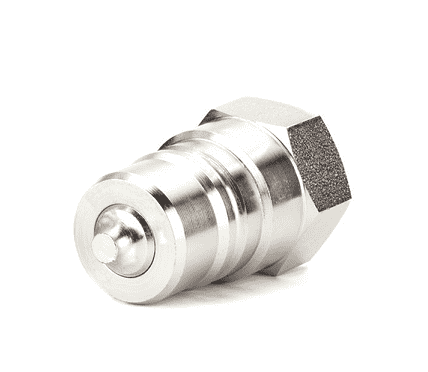 FD56-1072-12-12 Hansen® by Danfoss | Quick Disconnect Coupling | 5600 Series | 3/4" Female SAE O-Ring Boss x 1-1/16" ISO 7241 Type A | Plug | Valved | FKM Seal | Carbon Steel