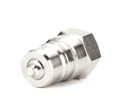 FD56-1062-02-04 Hansen® by Danfoss | Quick Disconnect Coupling | 5600 Series | 1/8" Female NPT x 1/4" ISO 7241 Type A | Plug | Valved | FKM Seal | Carbon Steel