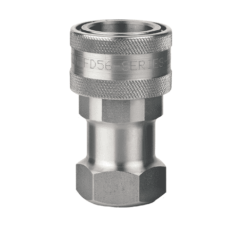 560024-8-10 Hansen® by Danfoss | Quick Disconnect Coupling | 5600 Series | 1/2" Female NPTF x 5/8" ISO 7241 Type A | Socket | Buna-N Seal | Stainless Steel