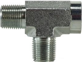 560332 by Midland | Hydraulic Female Pipe Run Tee | 2" Male Pipe x 2" Female Pipe x 2" Male Pipe | Steel