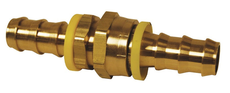5751212K by Dixon Valve | Lok-On (Push-On) Garden Hose Fitting Complete Set | 3/4" Female GHT x 3/4" Male GHT x 3/4" Hose ID | Brass