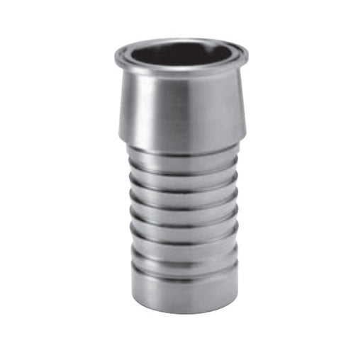 5780709 (07TCC50X) PROGRIP™ by PT-Coupling | Type TCC50X | Sanitary C50 Crimp Fitting | 3/4" Tri-Clamp Body x 3/4" Hose Barb | 304 Stainless Steel