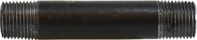 59075SMLS (59-075SMLS) by Midland | Schedule 80 Extra Heavy Seamless Steel Pipe Nipple | 1/2" Diameter x 11" Length | Straight | Black Steel